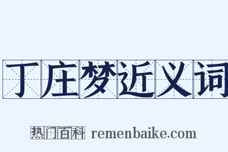 丁庄梦近义词是什么意思的图片